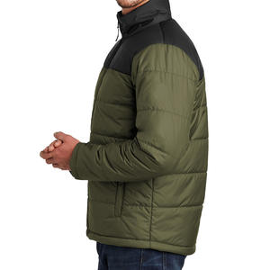Vêtements d'extérieur de haute qualité avec logo personnalisé, prix de gros, vestes isolées, manteau matelassé à bulles isolé d'hiver pour hommes - Product Image 3