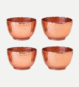 Cuenco de cobre liso para ocasiones de regalo que ofrece textura artística y calidad artesanal premium. - Product Image 3