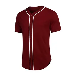 Alta calidad personalizada sublimación impresa hombres béisbol Jersey camisa transpirable al por mayor ropa deportiva en blanco Jersey - Product Image 4