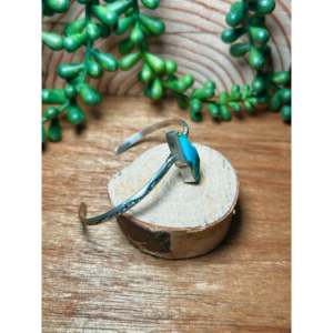 Donovan Skeets Kingman Turquoise & Sterling <b>Silver</b> Fashion <b>Cuff</b> <b>Bracelet</b> - Product Image 2