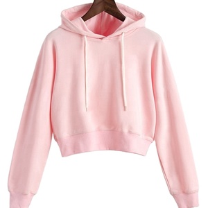 Nueva moda Sudadera con capucha para mujer Top corto de manga larga Ropa de calle de invierno suelta con estilo - Product Image 1
