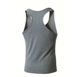 Débardeur de sport personnalisé en gros pour hommes, débardeurs 100% polyester - Product Image 3