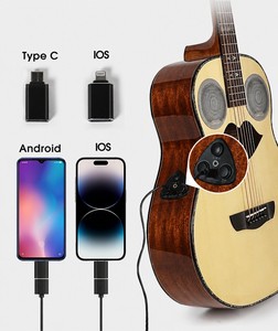 EARTHGRACE D2G Özelleştirilebilir <span class=keywords><strong>40</strong></span> İnç 6 Telli Seyahat Gitarı Parlak Kaplama Akustik Gitar 10W Hoparlörlü - Product Image 3