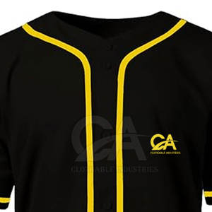 Diseño diferente Mejor precio Botón Jersey para ropa deportiva Nueva llegada 2025 Botón personalizado Jersey - Product Image 6