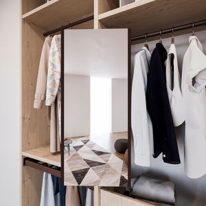 Emuca testurizzato vernice nera incorniciato specchio per interni armadi rimovibili in acciaio plastica e vetro spagna modello 7018054 - Product Image 4