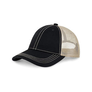 Casquette de camionneur en mousse personnalisée, profil haut structuré, réglable, snapback, dos en maille respirante - Product Image 5