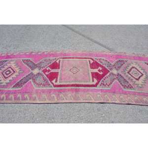 Tapis Kilim Turc Vintage 3.1 X 10.1ft Rose Gris Patchwork Design Laine Latex pour Salon Couloir 9x12 Rectangle Jute Tapis - Product Image 4