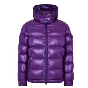 Blouson d'hiver matelassé pour homme avec logo personnalisé 2026, en nylon et toile respirante et coupe-vent avec capuche, livraison DDP - Product Image 2