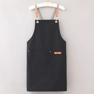 Delantales de lona de Chef para hombres, mujeres, cafetería, cafetería, delantal de trabajo, restaurante, cocina, delantal de cocina con logotipo personalizado - Product Image 1