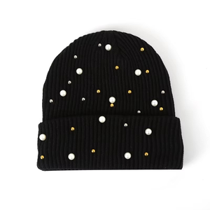 Vente en gros de chapeau chaud, fabricant de logo personnalisé, broderie 60 couleurs pour l'hiver, bonnet en tricot uni - Product Image 6