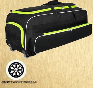 Caliente venta al por mayor de alta calidad impermeable 600D gran capacidad Cricket accesorios Kit rueda paisaje mochila práctica partido bolsas - Product Image 6