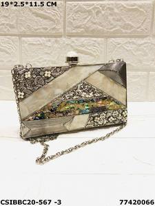 Handcrafted Designer Evening Clutch <b>Bag</b> Luxury Epitome with Vintage Envelope <b>Tassel</b> Crystal Stones and Brass Artisan Inspired - Product Image 3