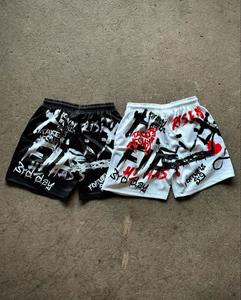 Short en maille personnalisé 100% Polyester Street Wear Vente à chaud Fabricant de shorts de basket-ball en maille de conception personnalisée pour hommes - Product Image 4