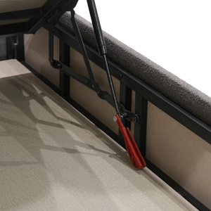 ฐานเตียงแบบมีที่เก็บของหุ้มผ้ารุ่น Bamboo Edition พร้อมหัวเตียงแบบโมเดิร์น โครงสร้างผ้า ยกขึ้นได้ สะดวกสบาย เป็นมิตรกับสิ่งแวดล้อม สำหรับธุรกิจ B2B ทนทาน ทำจากไม้อัดความหนาแน่นปานกลาง (MDF) - Product Image 5