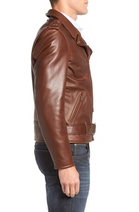 Veste en cuir de moto robuste pour hommes-Construction robuste pour les voyages en voiture et le vélo-Veste en cuir personnalisée pour hommes - Product Image 4