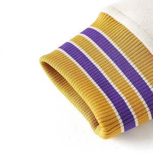 Omega psi phi <b>Neutral</b> Varsity Fleece Jacket Women's College Greek Apparel 2025 Embroidered Chenille Logo Solid Quilted Winter - Product Image 4