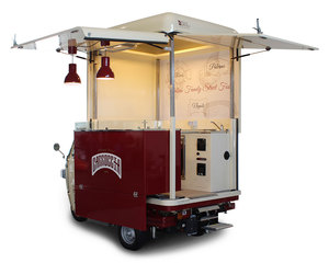 Tricycle alimentaire électrique, chariot de restauration mobile à trois roues, résistant à la rouille, garantie 5 ans, café, pizza, tacos, glaces - Product Image 5
