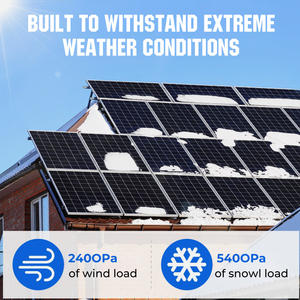Kit de panneaux solaires monocristallins de type N 12V 200W haute performance, efficacité de 22%, garantie de 25 ans pour toiture résidentielle - Product Image 6