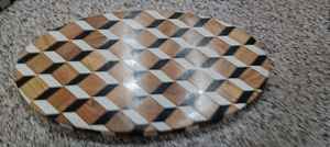 Incrustaciones de madera de acacia y resina hechas a mano con tabla de quesos de madera rectangular Diseño elegante de incrustaciones aleatorias para verduras y queso - Product Image 6