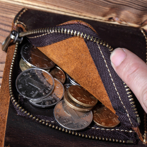 Cartera Corta de Cuero Sólido para Hombre GENTS GARB con Forro de Poliéster, Cierre Personalizado, Diseño Duradero, Multifuncional, Tarjetero y Monedero - Product Image 5