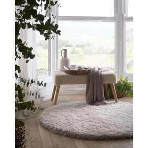 Ensemble de tapis shaggy en crème de Chicago - Product Image 1