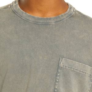 <b>Men's</b> Casual Streetwear O-Neck Crew Neck T-<b>Shirt</b> Heavyweight Vintage Cotton Quick-Dry Fitness Knitted Fabric Oversized <b>Pocket</b> - Product Image 2