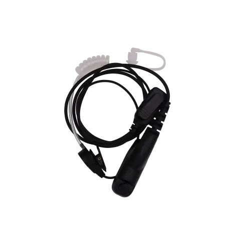 KME-018 Earpiece On-Mic PTT and VOX Transparent Acoustic Tube Fit for Kirisun DP580 DP585 DP770 DP990 DP995