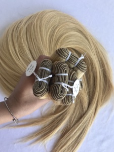 Haute qualité 24 ''vison cambodgien indien Remy vierge faisceaux droits cuticule aligné donneur unique Extensions de cheveux exportation - Product Image 5