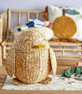 Juego de 2 piezas de cesta de jacinto de agua hecha a mano ecológica Sisu - Product Image 1