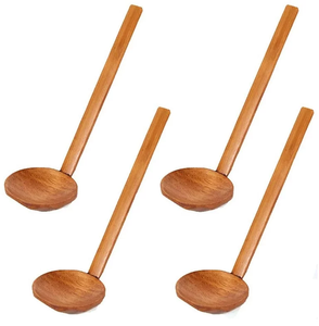 4 pièces pour cuillère à soupe en bois pour grande taille et taille personnalisée pièce simple et restaurants usage quotidien - Product Image 4
