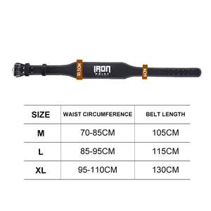 Cinturón de Levantamiento de Pesas Unisex de Cuero, Hebilla Ajustable, Transpirable, Antideslizante, Soporte Lumbar para Entrenamiento de Fuerza y Fitness - Product Image 2