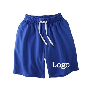Pantalones cortos deportivos de malla de verano 100% de algodón para hombre, estilo Hip Hop, Color sólido, ajuste holgado, & Fitness Jogging, deporte, logotipo personalizable - Product Image 5