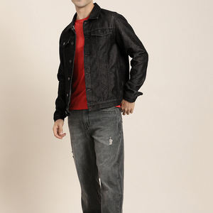 Vente en gros OEM de veste en coton denim Fabricant de veste en jean en coton avec logo personnalisé Veste en jean en couleur pour hommes de meilleure qualité - Product Image 2