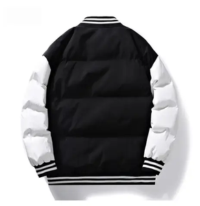 Surdimensionné Vente en gros Vêtements d'hiver chauds pour hommes avec logo personnalisé Veste d'extérieur en duvet à bulles pour hommes - Product Image 3