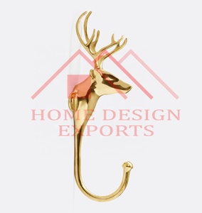 Home Decorative Animal Brass Rabbit Wall <b>Hook</b> for Bedroom High Quality Wall Mounted Coat Rack Hanger for Bedroom Brass Wall <b>Hook</b> - Product Image 4