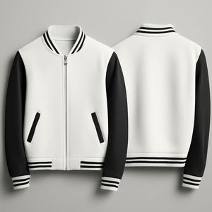 OEM invierno personalizado bordado Logo béisbol hombres algodón Bomber chaqueta de gama alta American Bomber chaqueta para hombres niños de moda PU - Product Image 1