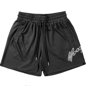 Logo personnalisé solide décontracté écologique été hommes maille Shorts de haute qualité Gym Sports plage maillot de bain - Product Image 4