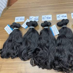 Extension de cheveux bruts de qualité double de l'usine du Vietnam Paquet ondulé naturel trame disponible en stock - Product Image 5