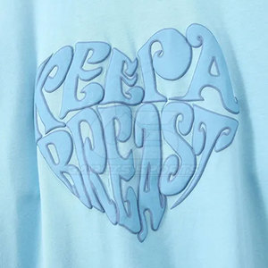 เสื้อยืดพิมพ์ลาย3D พองสำหรับผู้ชายเสื้อยืดพิมพ์ลายพองแนวสตรีทโอเวอร์ไซส์เสื้อลำลองลายกราฟิกสำหรับผู้ชาย - Product Image 5