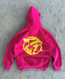 Tissu éponge épais Baggy Streetwear Drop Shoulder Vintage Retro Hoodie 450 GSM Personnalisé Hommes 100% Coton - Product Image 2