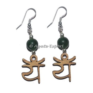 Pendientes ovalados de lapislázuli, venta al por mayor - Product Image 3