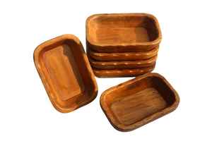 ชามอาหารทำจากไม้ทรงกลมปลอดภัยชามเครื่องครัวธรรมชาติเกรดสมบูรณ์ - Product Image 2