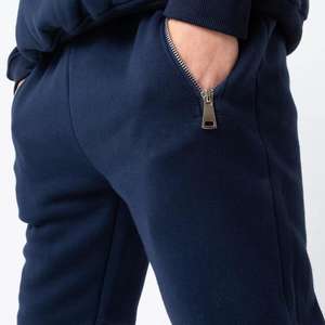 Conjunto de sudadera y pantalón de algodón personalizado para mujer Unisex con cuello redondo de alta calidad, conjunto de pantalones de chándal y sudadera para hombre, Jogger - Product Image 4