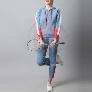 Winter Casual Solid Plus Size Eco-Friendly Breathable 2-Piece Long Set Cotton Tracksuit for Women - Product Image 5