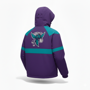 Veste coupe-vent vintage brodée sur mesure, imperméable, pour les clubs et les équipes de basketball, fermeture éclair unisexe - Product Image 3