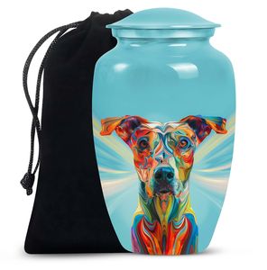 โกศใส่เถ้ากระดูกสุนัขขนาดใหญ่ โกศที่ไม่เหมือนใคร สำหรับสัตว์เลี้ยงโตเต็มวัย เพศเมีย ขนาด 10 นิ้ว - Product Image 3