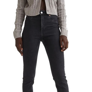 Bajo MOQ Proveedor de mezclilla Skinny Ladies Jeans Pantalones de mezclilla de mujer casuales personalizados Pantalones de mujer de cintura alta - Product Image 2