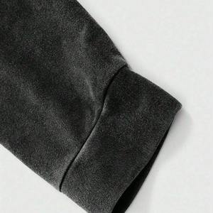 Sudadera con capucha pesada personalizada OEM con cremallera, estilo fitness, lavado ácido, unisex, de invierno, con hombros caídos, de algodón - Product Image 5