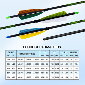 Nhà Máy Bán Buôn Chất Lượng Cao Bắn Cung 31Inch 3Inch Tinh Khiết Carbon Mũi Tên Và 4 Inch Thổ Nhĩ Kỳ Lông Săn Bắn Mũi Tên - Product Image 6