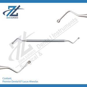 Premier Dental 87 Lucas Curette chirurgicale alvéolaire Manuel Réutilisable Certifié CE Poignée chirurgicale dentaire Spatules Détartreur Kit - Product Image 2